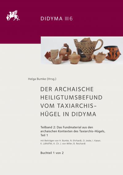 Cover des Bandes Didyma III 6, 2 mit einer Abbildung von mehreren Keramikgefäßen, die im Band besprochen werden.